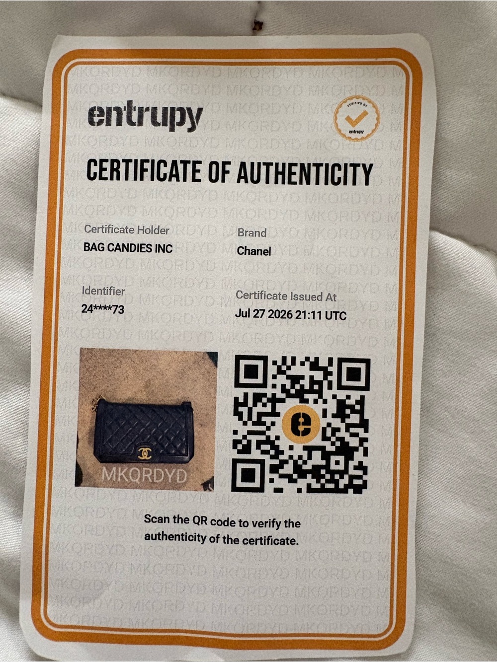 CHANEL Navy Quilted Leather Flap Shoulder Bag. Good Cond. See Pics For Flaws. - Picture 14 of 14